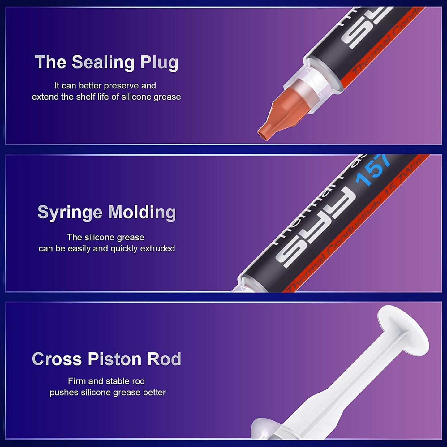 Thermal Paste CPU 8G,With Toolkit, CPU Thermal Compound for Ic/Processor/Cpu/All Coolers